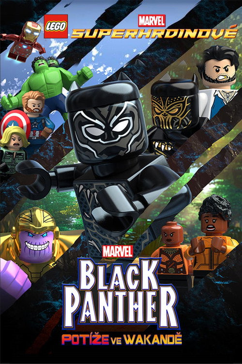Plakát filmu LEGO Marvel Superhrdinové: Black Panther: Potíže ve Wakandě