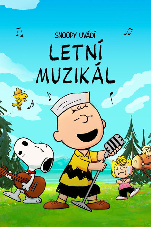 Plakát filmu Snoopy uvádí: Letní muzikál